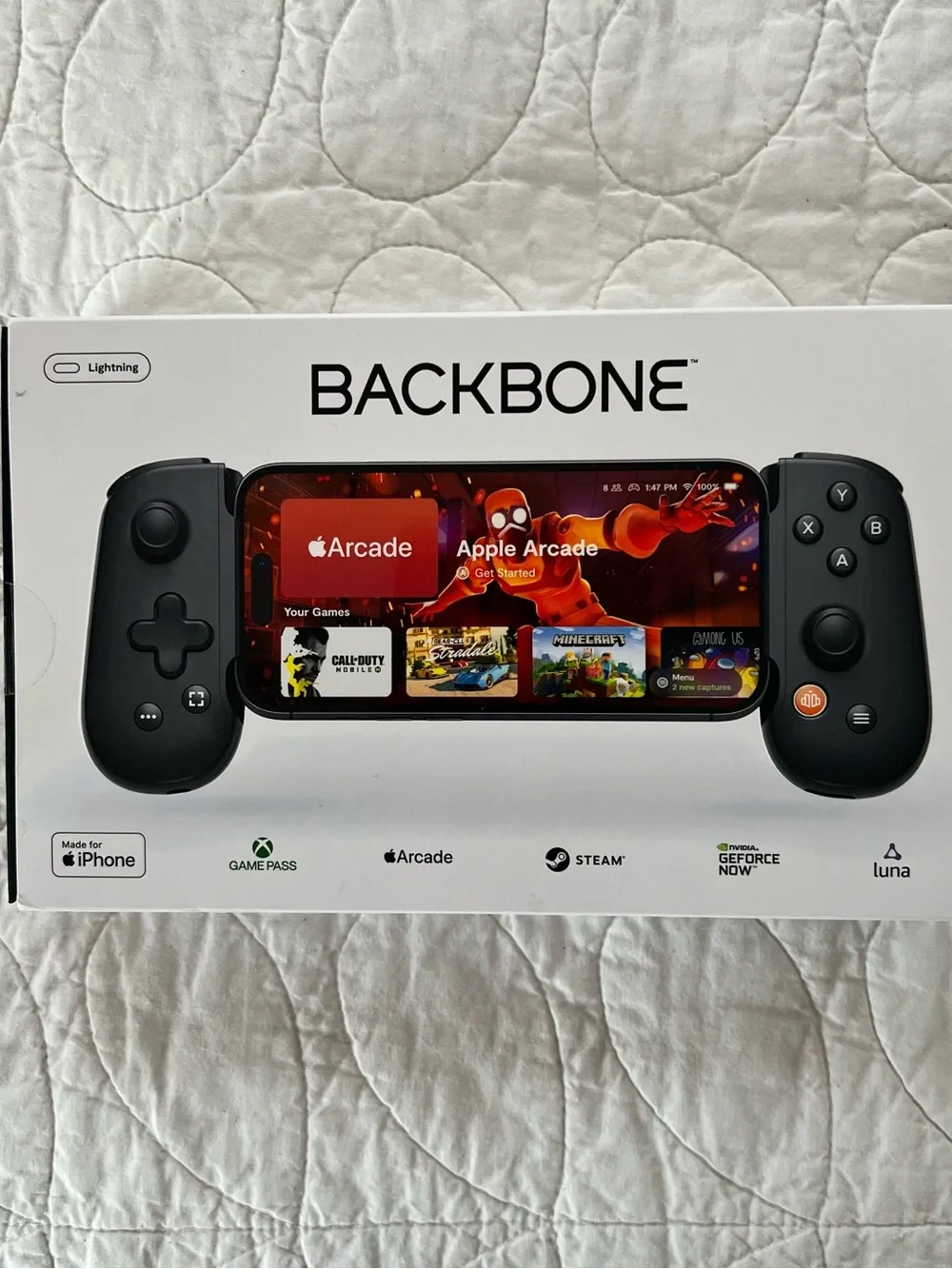 Backbone One Gaming Device for iPhone 14 and Older w/Lighting Port Handheld Fun